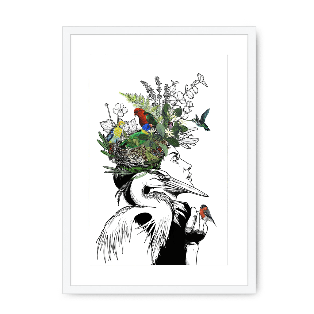 Sky Framed Print Habitats A3 (297 X 420 mm) / White / White Mount Framed Print