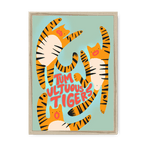 Tumultuous Tigers Framed Print Food Fur & Feathers A3 (297 X 420 mm) / Natural / No Mount (All Art) Framed Print