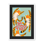 Tumultuous Tigers Framed Print Food Fur & Feathers A3 (297 X 420 mm) / White / Black Mount Framed Print