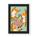 Tumultuous Tigers Framed Print Food Fur & Feathers A3 (297 X 420 mm) / White / Black Mount Framed Print