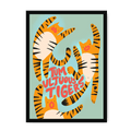Tumultuous Tigers Framed Print Food Fur & Feathers A3 (297 X 420 mm) / Black / No Mount (All Art) Framed Print