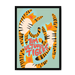 Tumultuous Tigers Framed Print Food Fur & Feathers A3 (297 X 420 mm) / Black / No Mount (All Art) Framed Print