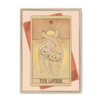 The Lovers Framed Print Tarot Cats A3 (297 X 420 mm) / Natural / No Mount (All Art) Framed Print