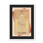 The Lovers Framed Print Tarot Cats A3 (297 X 420 mm) / White / Black Mount Framed Print