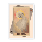 The Devil Framed Print Tarot Cats A3 (297 X 420 mm) / White / No Mount (All Art) Framed Print