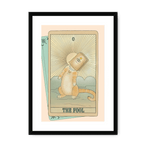 The Fool Framed Print Tarot Cats A3 (297 X 420 mm) / Black / White Mount Framed Print