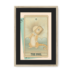 The Fool Framed Print Tarot Cats A3 (297 X 420 mm) / Natural / Black Mount Framed Print