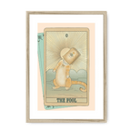 The Fool Framed Print Tarot Cats A3 (297 X 420 mm) / Natural / White Mount Framed Print