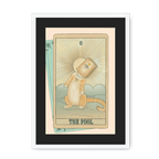 The Fool Framed Print Tarot Cats A3 (297 X 420 mm) / White / Black Mount Framed Print