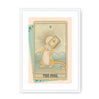 The Fool Framed Print Tarot Cats A3 (297 X 420 mm) / White / White Mount Framed Print