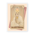 The High Priestess Framed Print Tarot Cats A3 (297 X 420 mm) / White / No Mount (All Art) Framed Print