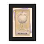 The Magician Framed Print Tarot Cats A3 (297 X 420 mm) / Black / Black Mount Framed Print
