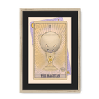 The Magician Framed Print Tarot Cats A3 (297 X 420 mm) / Natural / Black Mount Framed Print