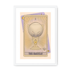 The Magician Framed Print Tarot Cats A3 (297 X 420 mm) / White / White Mount Framed Print