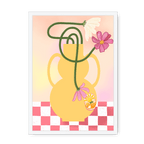 Cosmos In Yellow Framed Print Happy Stems A3 (297 X 420 mm) / White / No Mount (All Art) Framed Print