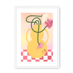 Cosmos In Yellow Framed Print Happy Stems A3 (297 X 420 mm) / White / White Mount Framed Print