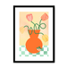 Tulips In Orange Framed Print Happy Stems A3 (297 X 420 mm) / Black / White Mount Framed Print