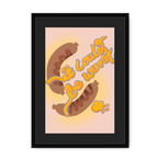 It Could Be Wurst Framed Print Favourite Things A3 (297 X 420 mm) / Black / Black Mount Framed Print