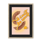 It Could Be Wurst Framed Print Favourite Things A3 (297 X 420 mm) / Natural / Black Mount Framed Print