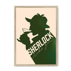 Sherlock Likes Gin Botanical Pink Framed Print Boozehound A3 (297 X 420 mm) / Natural / No Mount (All Art) Framed Print