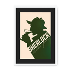 Sherlock Likes Gin Botanical Pink Framed Print Boozehound A3 (297 X 420 mm) / White / Black Mount Framed Print