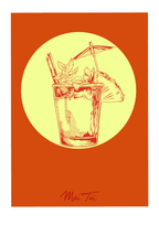 Mai Tai Giclée Art Print Cocktail Cavalcade Art Print