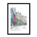 Victoria Street Framed Print Essential Edinburgh A3 (297 X 420 mm) / Black / White Mount Framed Print