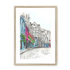 Victoria Street Framed Print Essential Edinburgh A3 (297 X 420 mm) / Natural / White Mount Framed Print