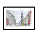 Tron Kirk Royal Mile Framed Print Essential Edinburgh A3 (297 X 420 mm) / Black / White Mount Framed Print