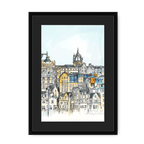 Old Town & St Giles Framed Print Essential Edinburgh A3 (297 X 420 mm) / Black / Black Mount Framed Print