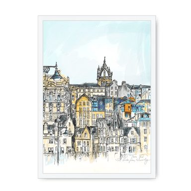 Old Town & St Giles Framed Print Essential Edinburgh A3 (297 X 420 mm) / White / No Mount (All Art) Framed Print