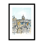 Old Town & St Giles Framed Print Essential Edinburgh A3 (297 X 420 mm) / Black / White Mount Framed Print