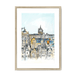 Old Town & St Giles Framed Print Essential Edinburgh A3 (297 X 420 mm) / Natural / White Mount Framed Print