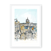 Old Town & St Giles Framed Print Essential Edinburgh A3 (297 X 420 mm) / White / White Mount Framed Print