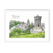 Calton Hill Edinburgh Framed Print Essential Edinburgh A3 (297 X 420 mm) / White / White Mount Framed Print