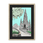 Scott Monument Edinburgh Framed Print Essential Edinburgh A3 (297 X 420 mm) / Natural / Black Mount Framed Print