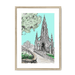 Scott Monument Edinburgh Framed Print Essential Edinburgh A3 (297 X 420 mm) / Natural / White Mount Framed Print