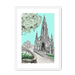 Scott Monument Edinburgh Framed Print Essential Edinburgh A3 (297 X 420 mm) / White / White Mount Framed Print