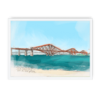 The Forth Bridge Framed Print Essential Edinburgh A3 (297 X 420 mm) / White / No Mount (All Art) Framed Print
