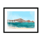 The Forth Bridge Framed Print Essential Edinburgh A3 (297 X 420 mm) / Black / White Mount Framed Print