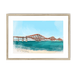 The Forth Bridge Framed Print Essential Edinburgh A3 (297 X 420 mm) / Natural / White Mount Framed Print