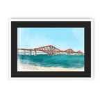 The Forth Bridge Framed Print Essential Edinburgh A3 (297 X 420 mm) / White / Black Mount Framed Print