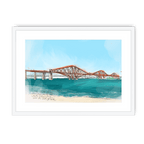 The Forth Bridge Framed Print Essential Edinburgh A3 (297 X 420 mm) / White / White Mount Framed Print
