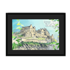 Edinburgh Castle Framed Print Essential Edinburgh A3 (297 X 420 mm) / Black / Black Mount Framed Print