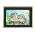 Edinburgh Castle Framed Print Essential Edinburgh A3 (297 X 420 mm) / Natural / Black Mount Framed Print