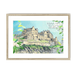 Edinburgh Castle Framed Print Essential Edinburgh A3 (297 X 420 mm) / Natural / White Mount Framed Print