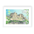 Edinburgh Castle Framed Print Essential Edinburgh A3 (297 X 420 mm) / White / White Mount Framed Print