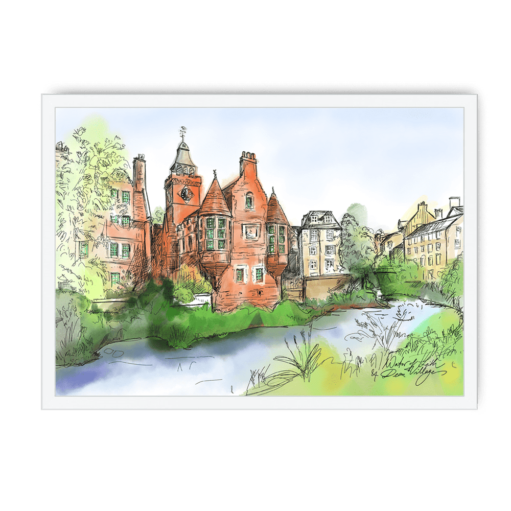 Water Of Leith & Dean Village Framed Print Essential Edinburgh A3 (297 X 420 mm) / White / No Mount (All Art) Framed Print