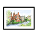 Water Of Leith & Dean Village Framed Print Essential Edinburgh A3 (297 X 420 mm) / Black / White Mount Framed Print