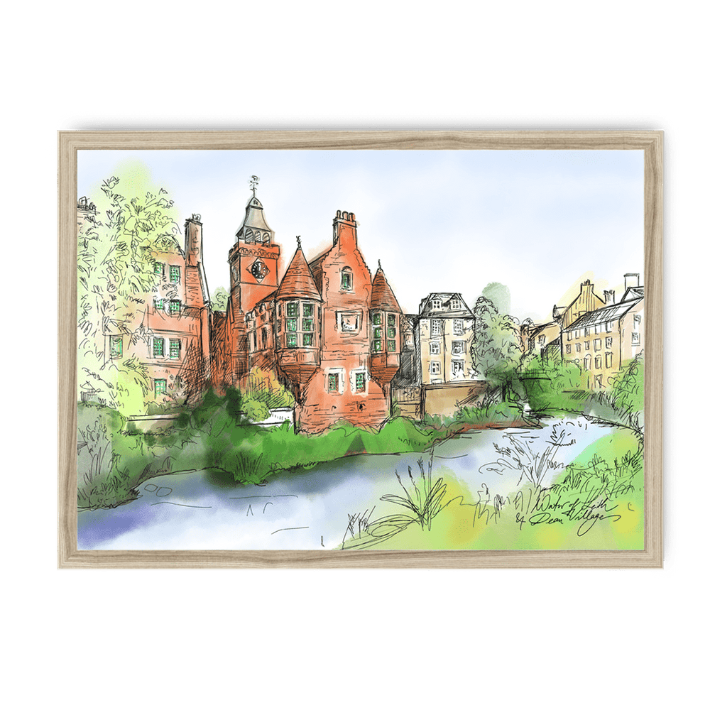 Water Of Leith & Dean Village Framed Print Essential Edinburgh A3 (297 X 420 mm) / Natural / No Mount (All Art) Framed Print